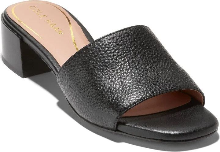 Calli Single Band Block Heel Slide Sandal