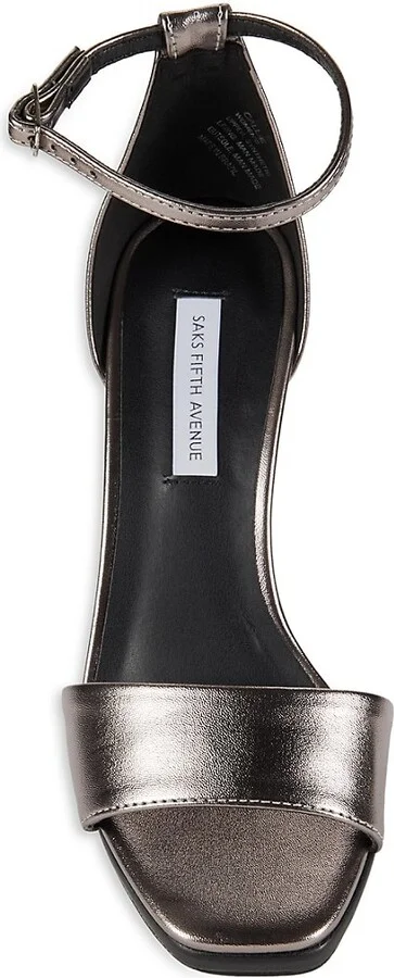 Callie 90MM Metallic Stiletto Sandals - Image 5