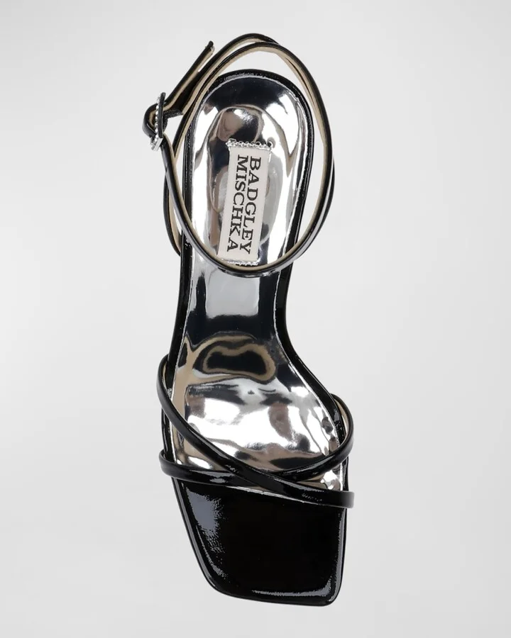 Callie Leather Crisscross Ankle-Strap Sandals - Image 3