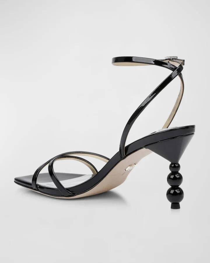 Callie Leather Crisscross Ankle-Strap Sandals - Image 5