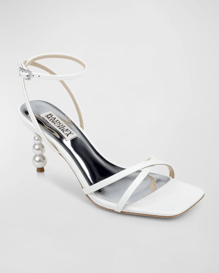 Callie Leather Crisscross Ankle-Strap Sandals - Image 7