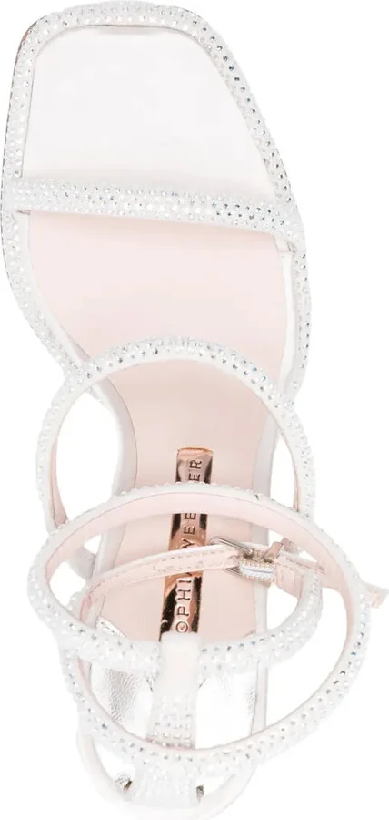 Callista 110mm rhinestone-embellished sandals - Image 4