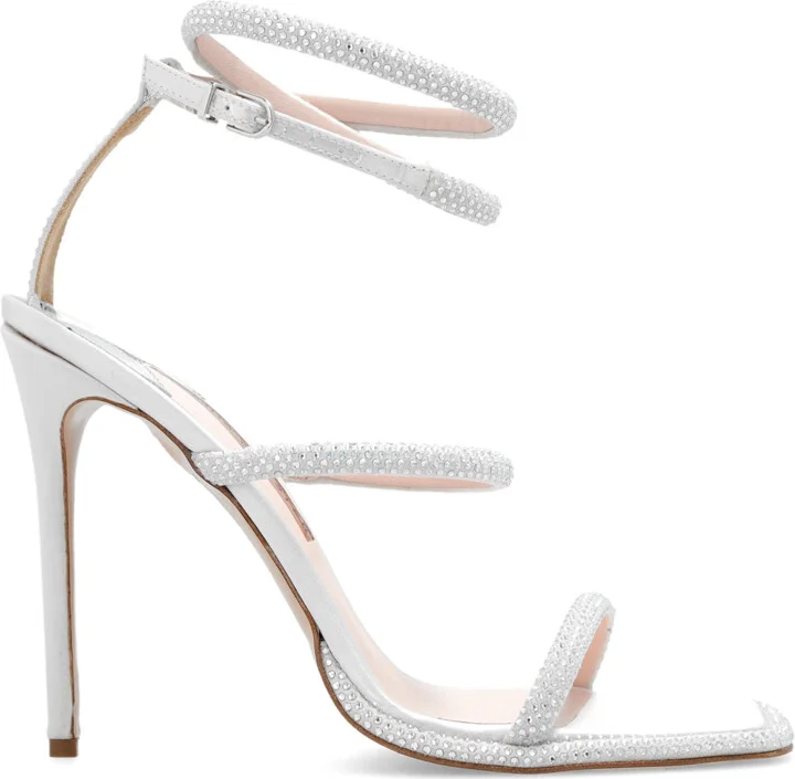 ‘Callista’ Heeled Sandals, , - White