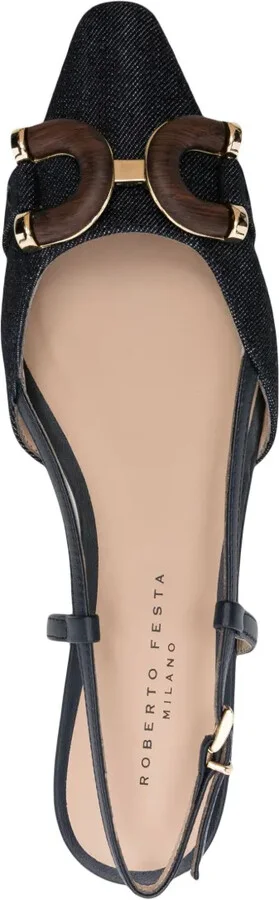 Cally denim ballerina shoes - Image 4