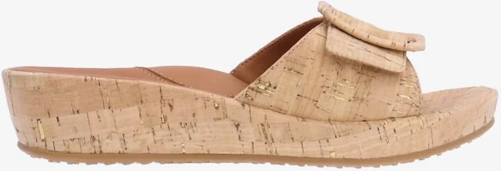 Callye Sandal In Natural Gold Cork