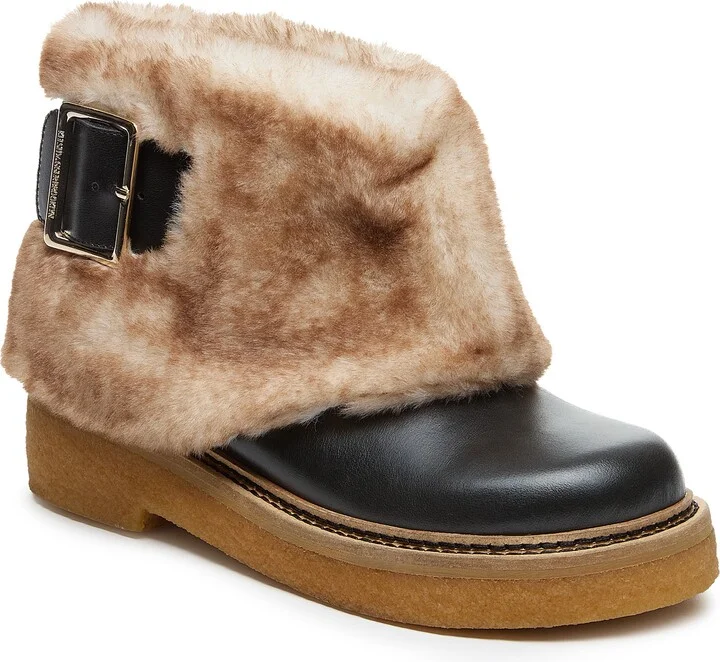 Calvin Faux Fur Cuff Bootie