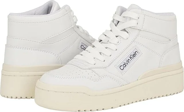 Calvin Klein Arezi Women's Shoes White : 9 M, Leather