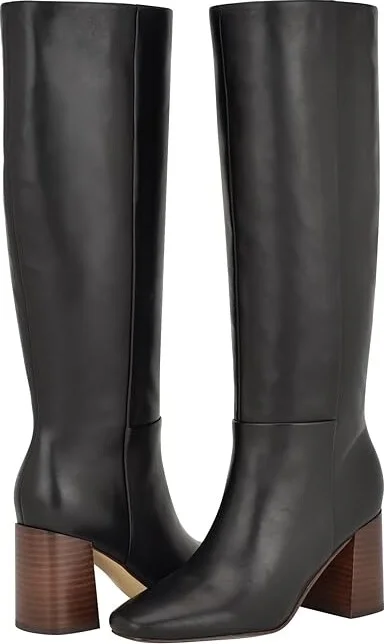 Calvin Klein Arista Women's Boots Black Leather : 8 M, Leather/Rubber