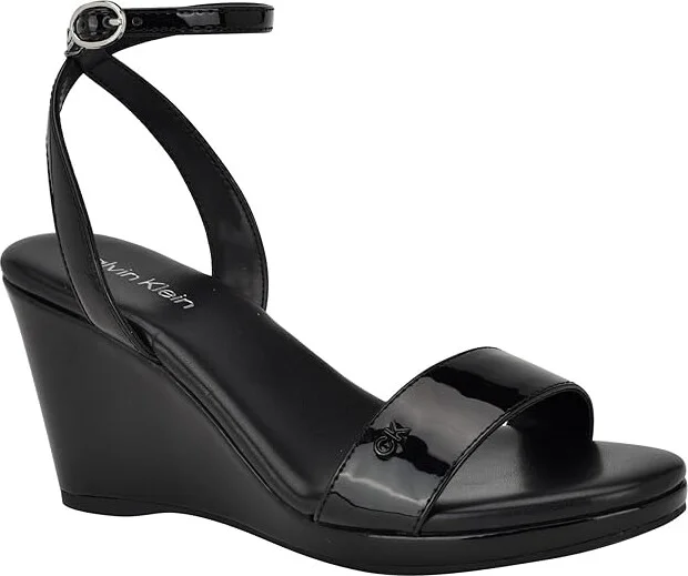 Calvin Klein Belliny Women's Sandals Black Patent : 9.5 M, Leather - Image 5