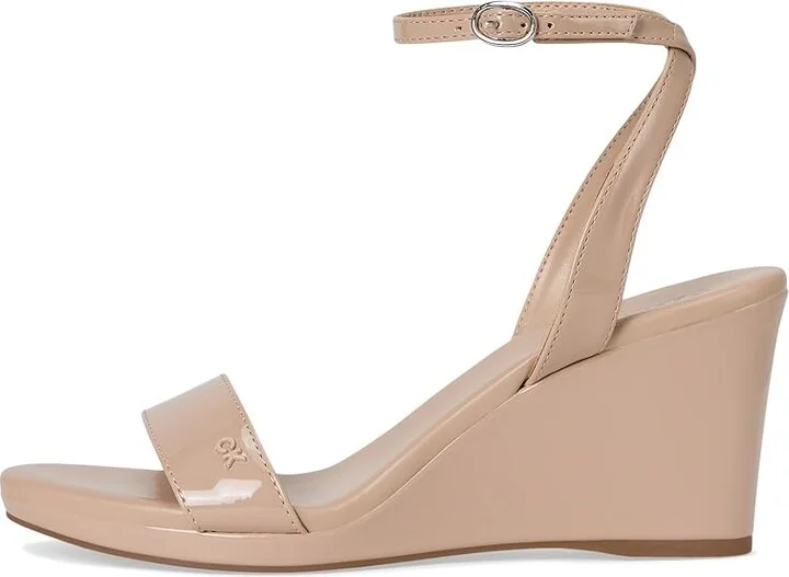 Calvin Klein Belliny Women's Sandals Light Natural Patent : 8.5 M, Leather - Image 6