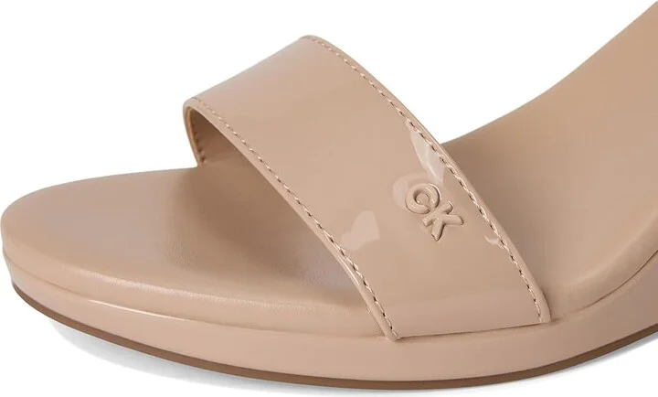 Calvin Klein Belliny Women's Sandals Light Natural Patent : 8.5 M, Leather - Image 7