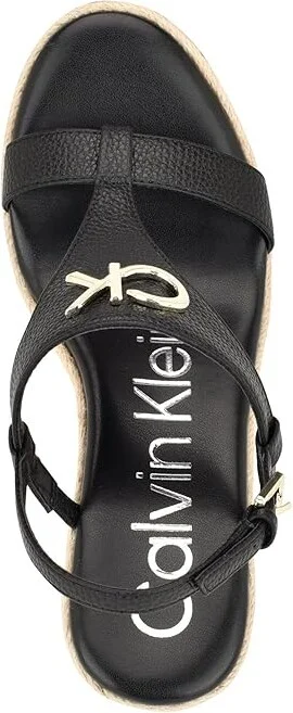 Calvin Klein Blanta Women's Sandals Black : 8 M, Leather/Rubber - Image 2