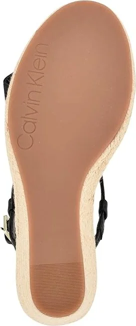 Calvin Klein Blanta Women's Sandals Black : 8 M, Leather/Rubber - Image 3