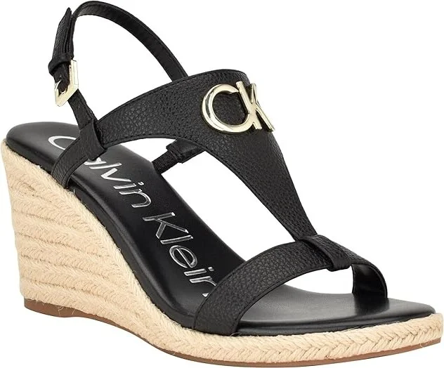 Calvin Klein Blanta Women's Sandals Black : 8 M, Leather/Rubber - Image 4