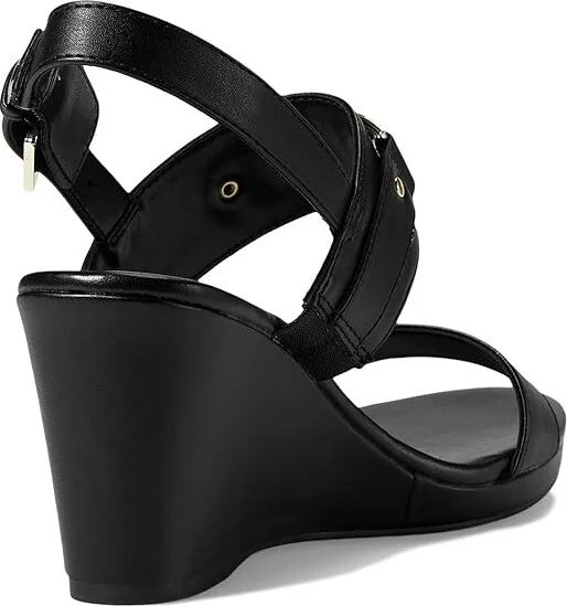 Calvin Klein Bomega Women's Sandals Black : 9.5 M, Leather - Image 4