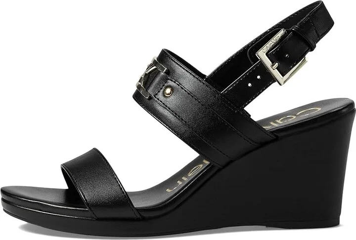 Calvin Klein Bomega Women's Sandals Black : 9.5 M, Leather - Image 5