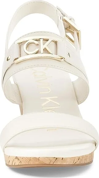 Calvin Klein Bomega Women's Sandals Ivory : 10 M, Leather - Image 2