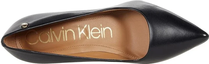 Calvin Klein Brady High Women's Heels Black Leather : 5 M - Image 2