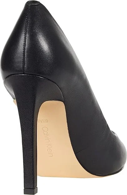 Calvin Klein Brady High Women's Heels Black Leather : 5 M - Image 4
