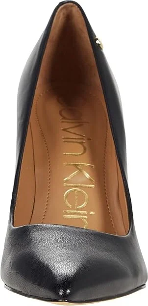 Calvin Klein Brady High Women's Heels Black Leather : 5 M - Image 5