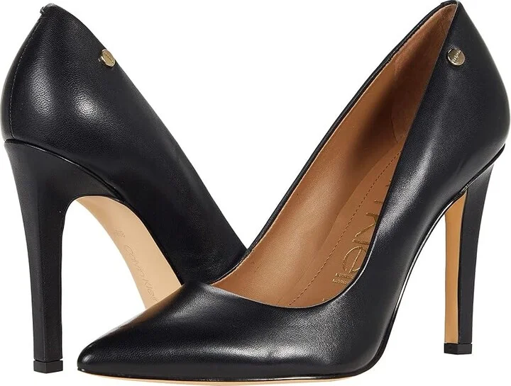 Calvin Klein Brady High Women's Heels Black Leather : 5 M