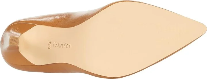 Calvin Klein Brady High Women's Heels Caramel : 5 M, Leather - Image 3