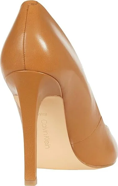 Calvin Klein Brady High Women's Heels Caramel : 5 M, Leather - Image 4