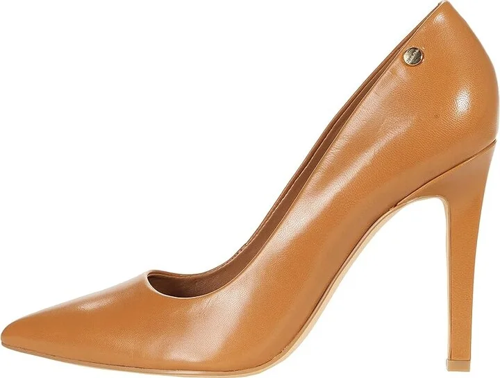 Calvin Klein Brady High Women's Heels Caramel : 5 M, Leather - Image 6