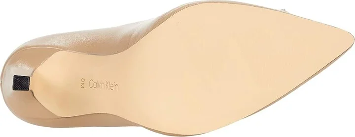 Calvin Klein Brady High Women's Heels Light Natural : 5 M, Leather - Image 3