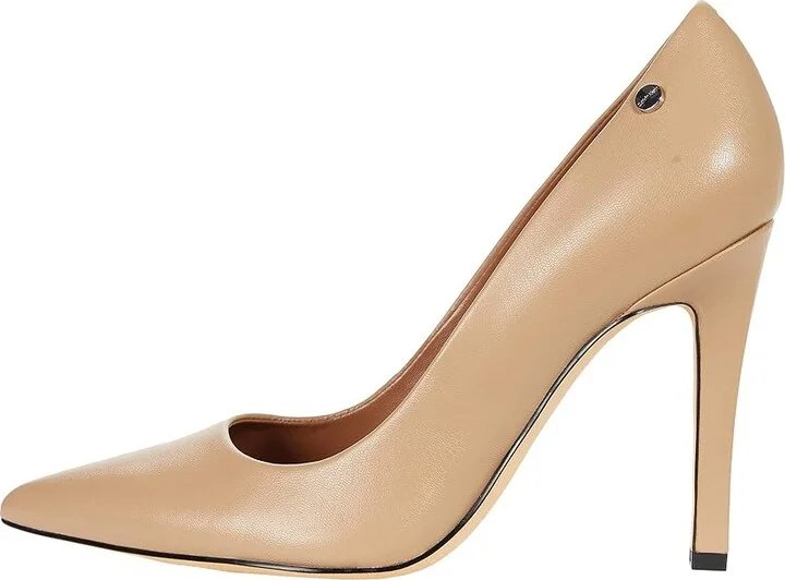 Calvin Klein Brady High Women's Heels Light Natural : 5 M, Leather - Image 6