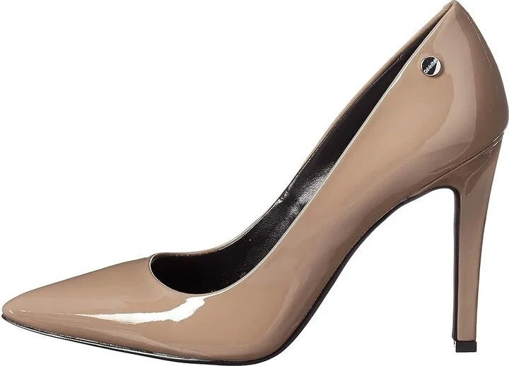 Calvin Klein Brady High Women's Heels Tobacco : 6 M, Leather - Image 6