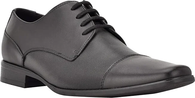 Calvin Klein Bram Men's Slip-on Dress Shoes Black Leather : 7 M