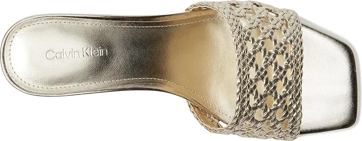 Calvin Klein Brianny Women's Sandals Gold : 6 M, Synthetic - Image 2