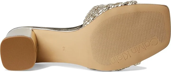 Calvin Klein Brianny Women's Sandals Gold : 6 M, Synthetic - Image 3
