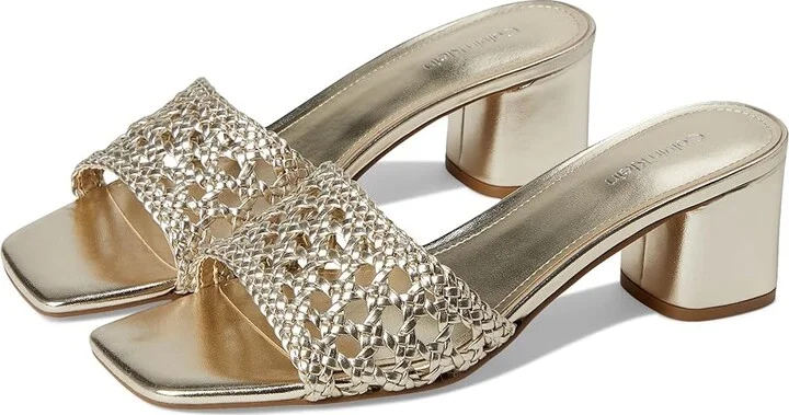Calvin Klein Brianny Women's Sandals Gold : 6 M, Synthetic