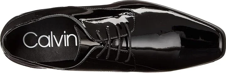 Calvin Klein Brodie Men's Lace up casual Shoes Black/Patent Pu : 7 M, Patent Leather - Image 2