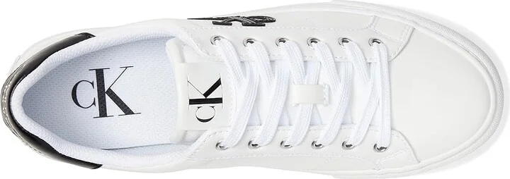 Calvin Klein Calysse Women's Shoes White/Black : 8.5 M, Leather - Image 2