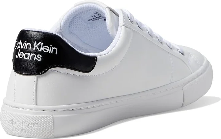Calvin Klein Calysse Women's Shoes White/Black : 8.5 M, Leather - Image 4