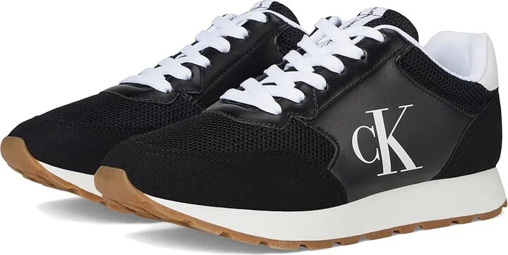 Calvin Klein Camina Women's Shoes Black/White : 9 M, Leather