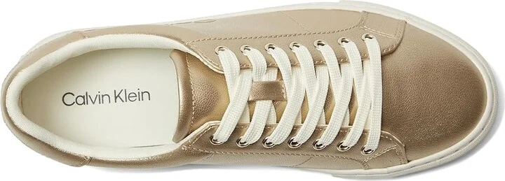 Calvin Klein Camzy Women's Shoes Gold Metallic : 8.5 M, Faux Leather - Image 2