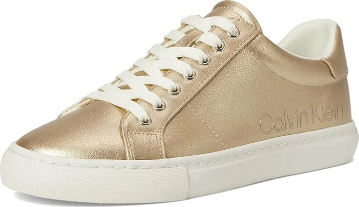Calvin Klein Camzy Women's Shoes Gold Metallic : 8.5 M, Faux Leather - Image 5