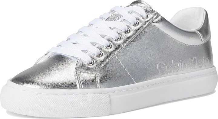 Calvin Klein Camzy Women's Shoes Silver Metallic : 9.5 M, Faux Leather - Image 5