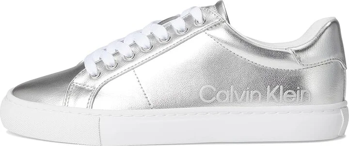 Calvin Klein Camzy Women's Shoes Silver Metallic : 9.5 M, Faux Leather - Image 6