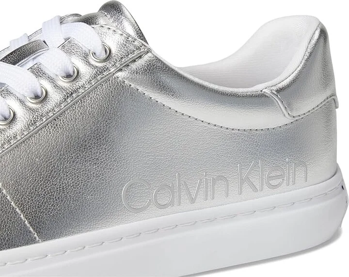 Calvin Klein Camzy Women's Shoes Silver Metallic : 9.5 M, Faux Leather - Image 7