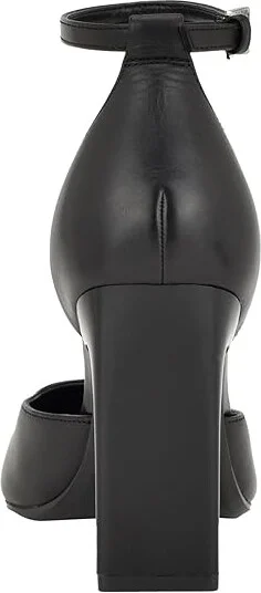 Calvin Klein Carcie High Women's Heels Black Leather : 8.5 M, Leather/Rubber/Synthetic - Image 4