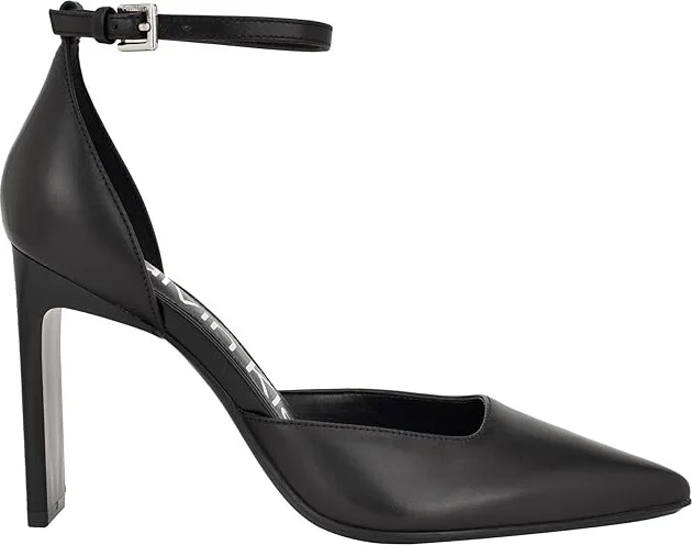 Calvin Klein Carcie High Women's Heels Black Leather : 8.5 M, Leather/Rubber/Synthetic - Image 5