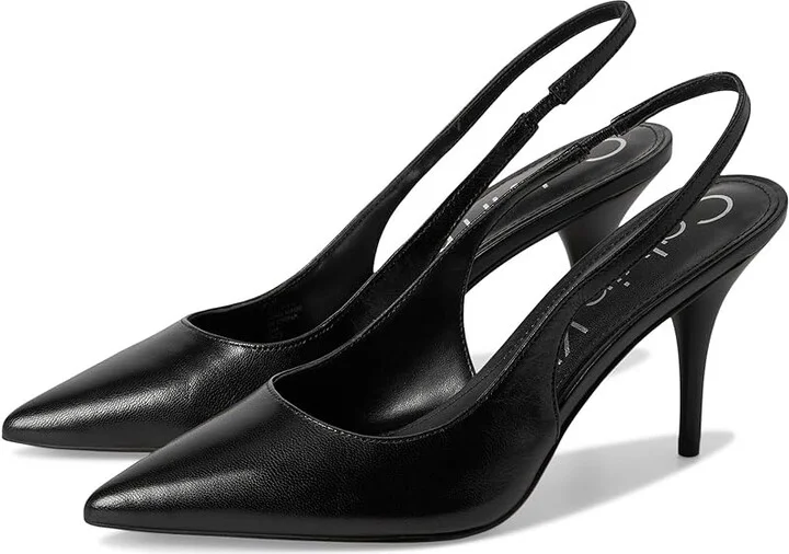 Calvin Klein Cinola Women's Shoes Black Leather : 6.5 M