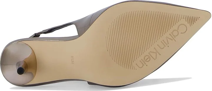 Calvin Klein Cinola Women's Shoes Pewter Mirror Metallic : 11 M, Leather - Image 3
