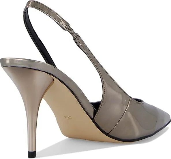 Calvin Klein Cinola Women's Shoes Pewter Mirror Metallic : 11 M, Leather - Image 4