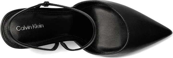 Calvin Klein Cordera Women's Shoes Black Leather : 6 M, Synthetic - Image 2